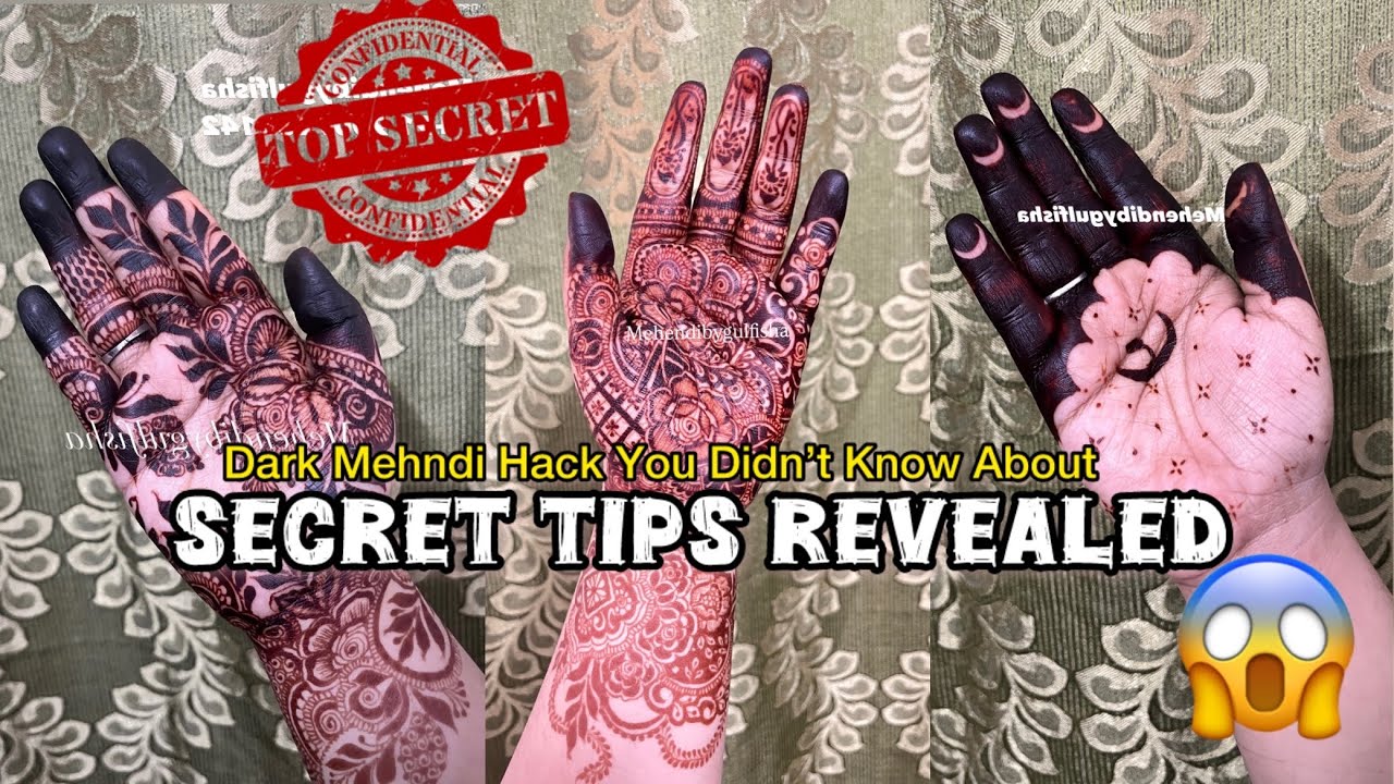 How to Get a Dark & Long-Lasting Mehndi Stain | Secret Tips Revealed 😱🤫