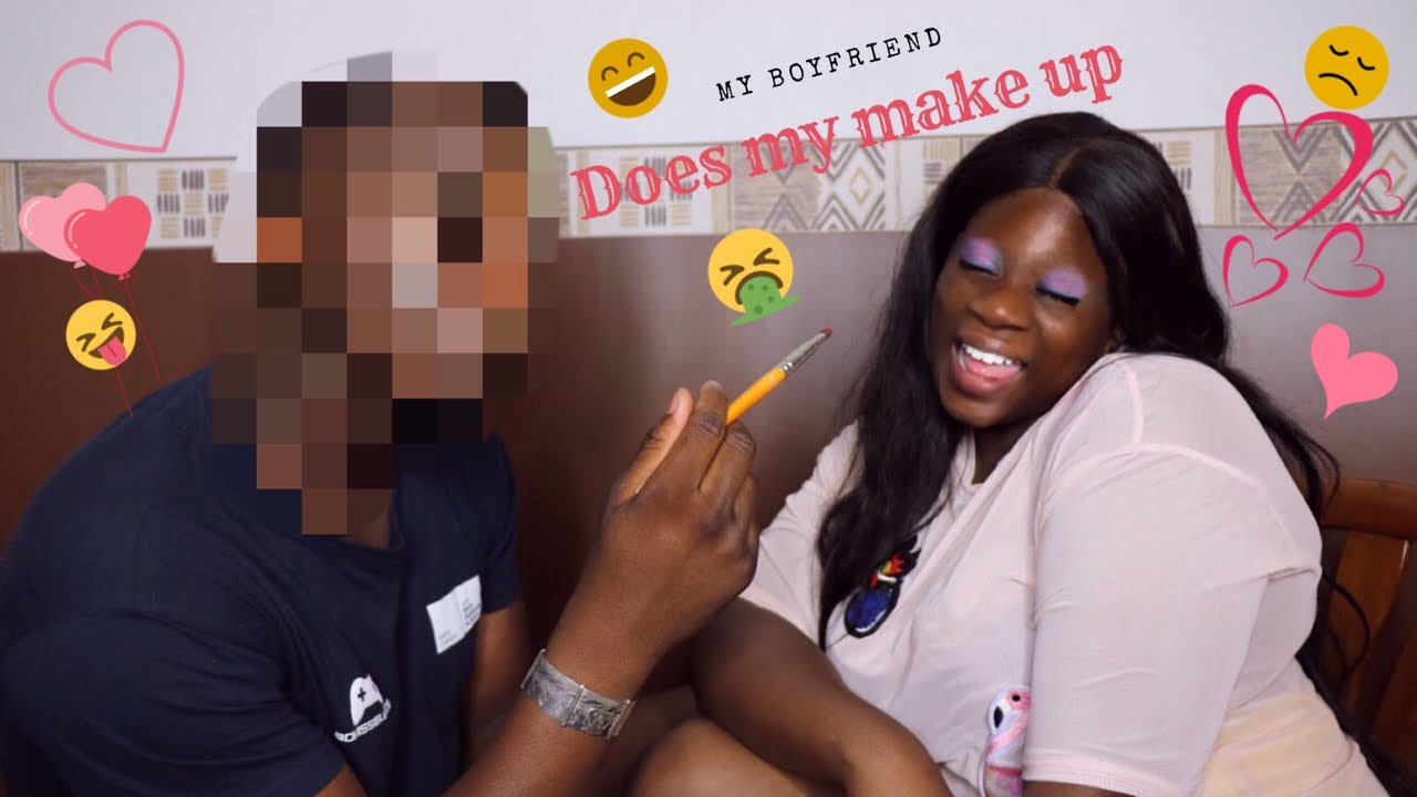 MY BOYFRIEND DOES MY MAKE UP| THE BROKE GIRLZ