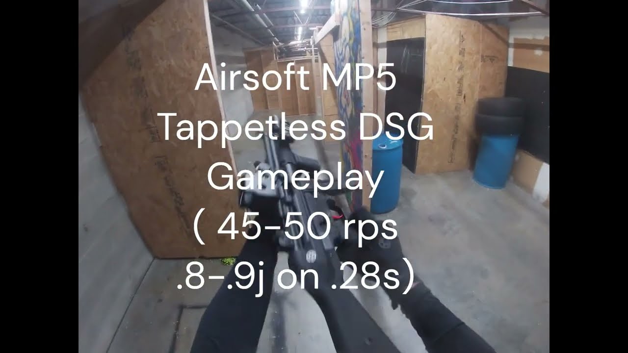Airsoft DSG Tappetless MP5 Gameplay