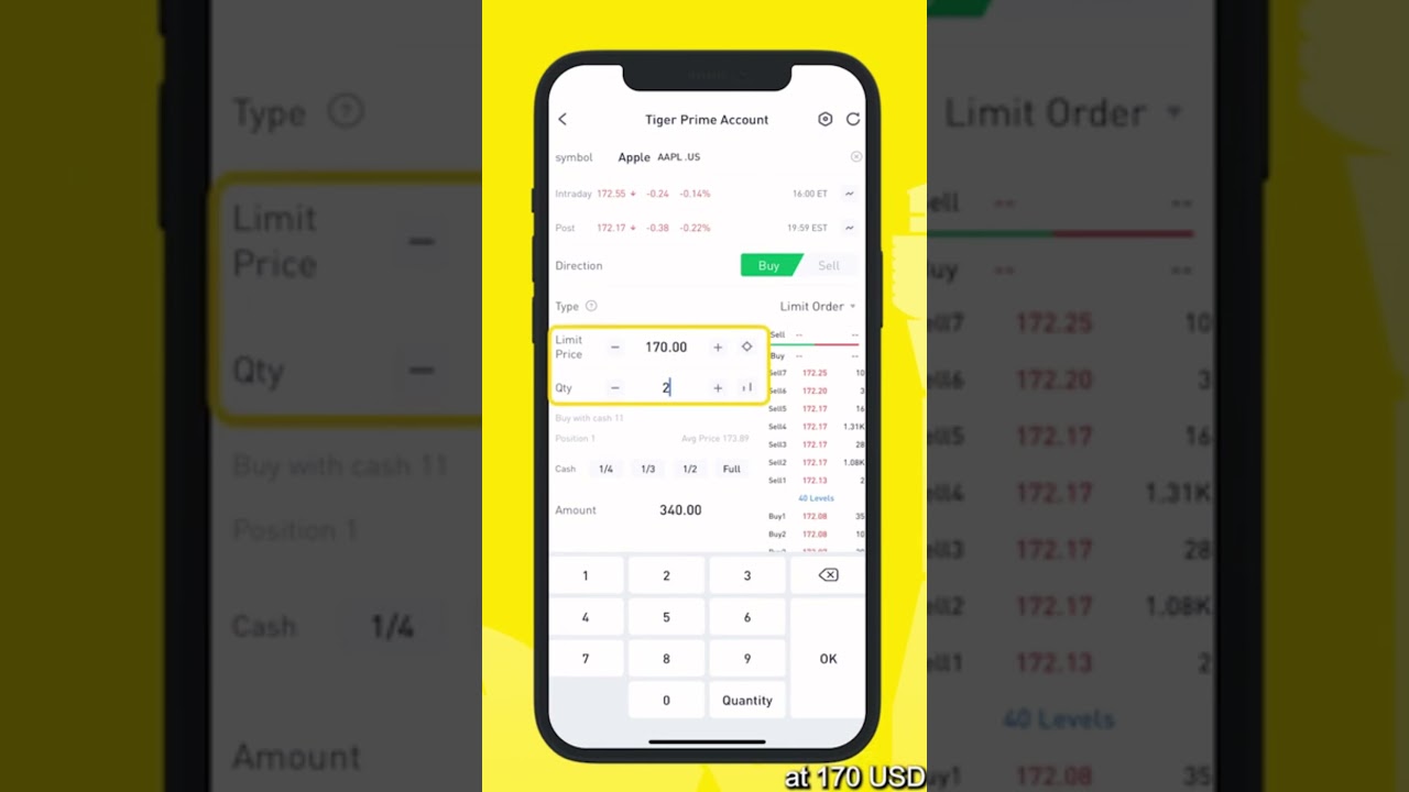 How to buy stocks on Tiger Trade App Tutorial