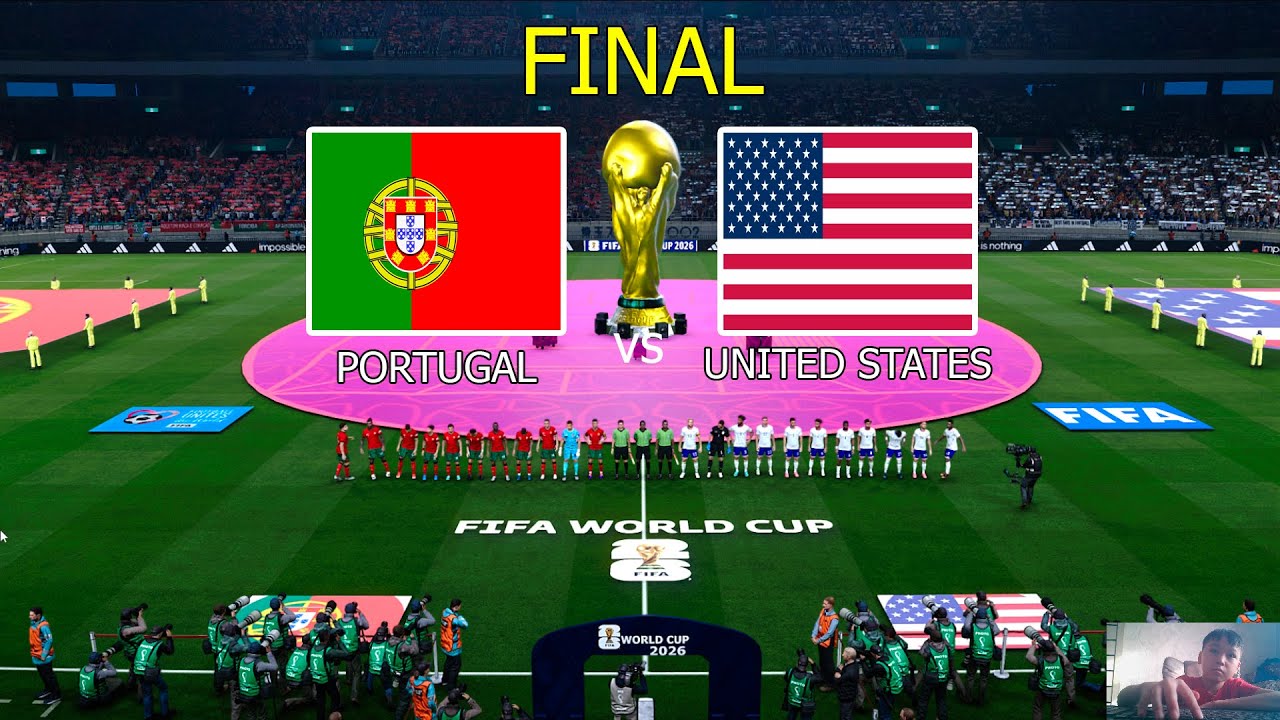 PORTUGAL  vs UNITED STATES - FINAL FIFA World Cup 2026 USA Full Match All Goals PES Game Simulation