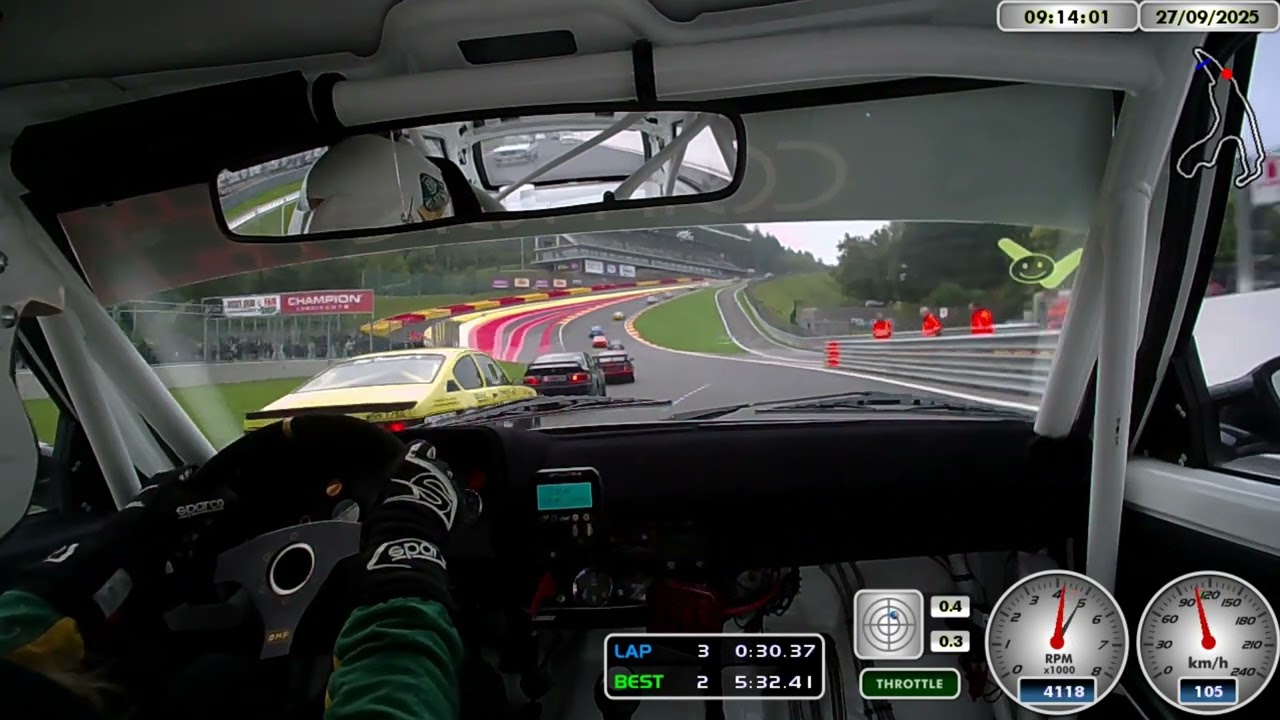 Spa 6 hours 2025 YTCC race 3 Anita met de Sunbeam Lotus
