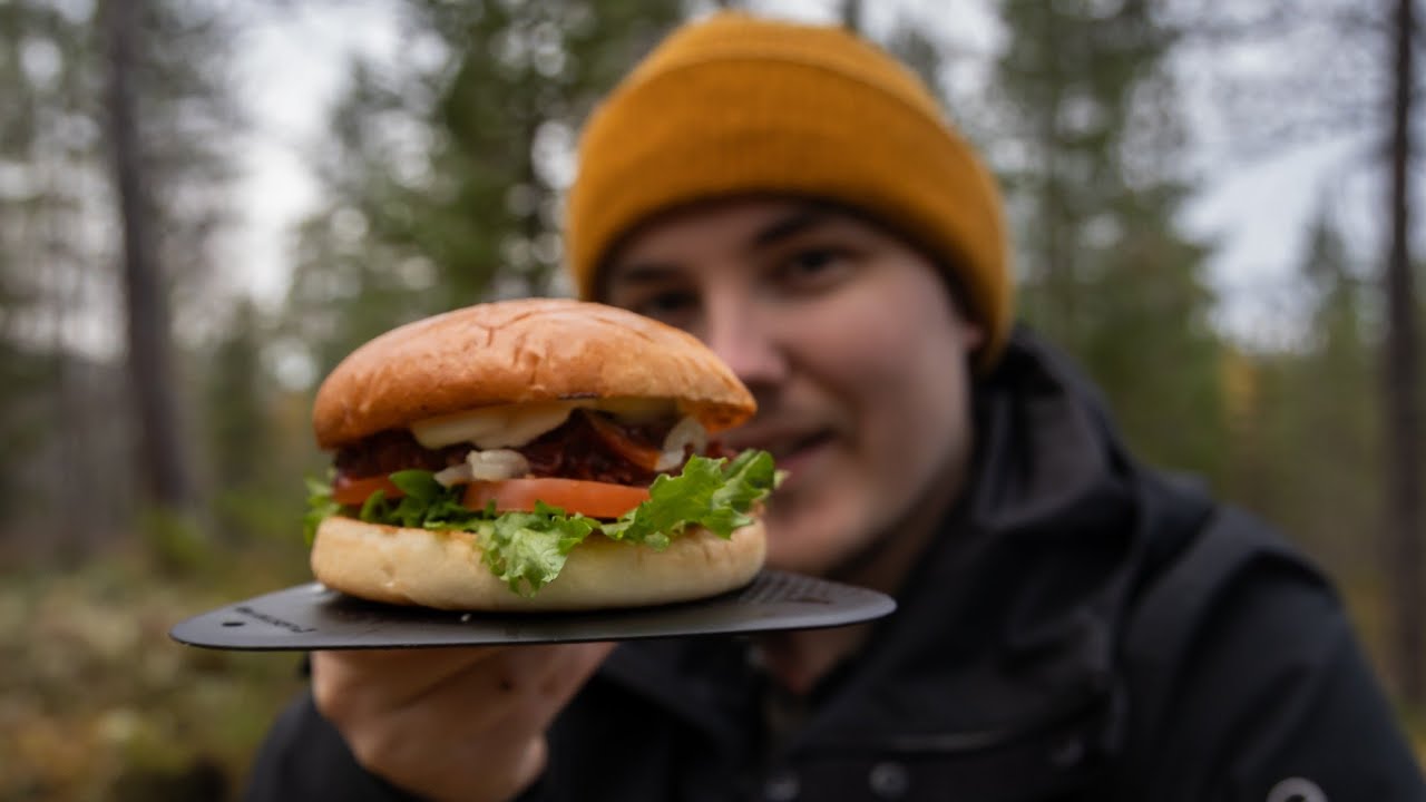 Pulled Pork Burgers In The Woods - Trangia Cooking [Outdoor ASMR]