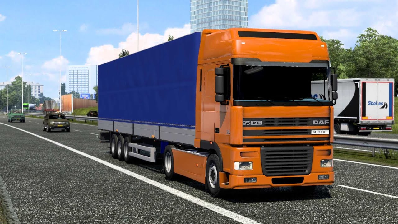 [DAF XF 95] Realistic Driving Euro Truck Simulator 2 POV Drive Gameplay 4K ETS2 1.53