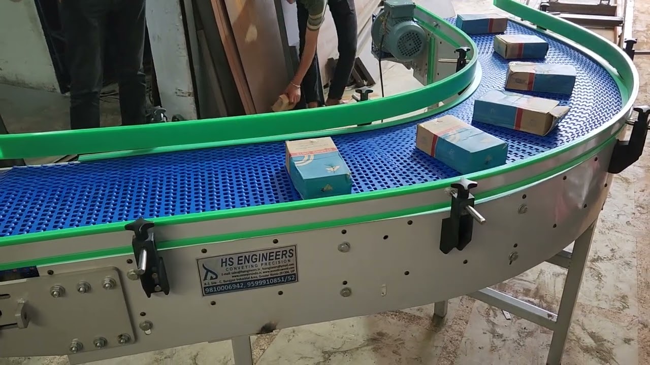 Modular Belt Conveyor || Curve Conveyors