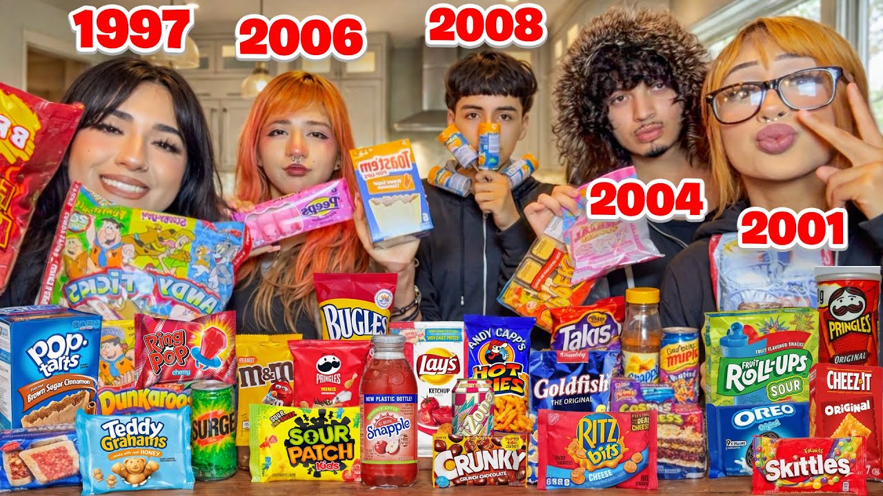 TRYING EACH OTHERS FAVORITE CHILDHOOD SNACKS