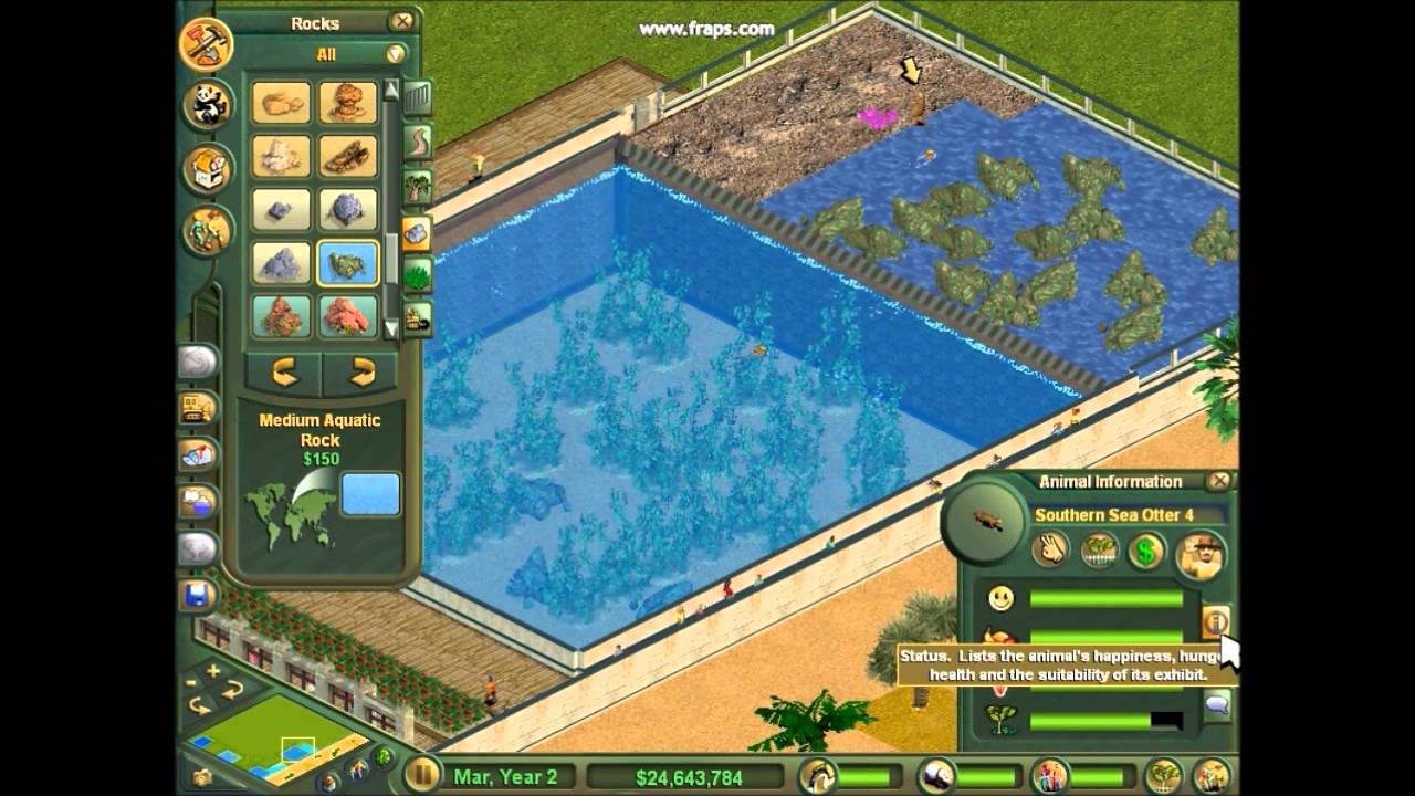 Let's Play Zoo Tycoon: Marine Mania Ep.2 Otter Exhibit