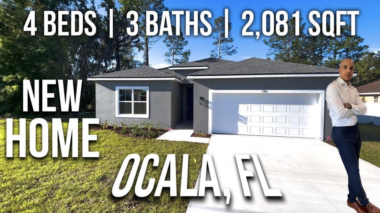 Spacious New Construction 4 bedroom 3 bath in Ocala Florida!