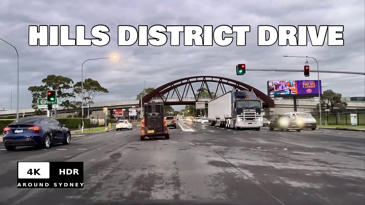 SUNRISE Hills District | Greenacre &rarr; Kellyville | Sydney Drive 4K HDR 60FP POV Slow TV