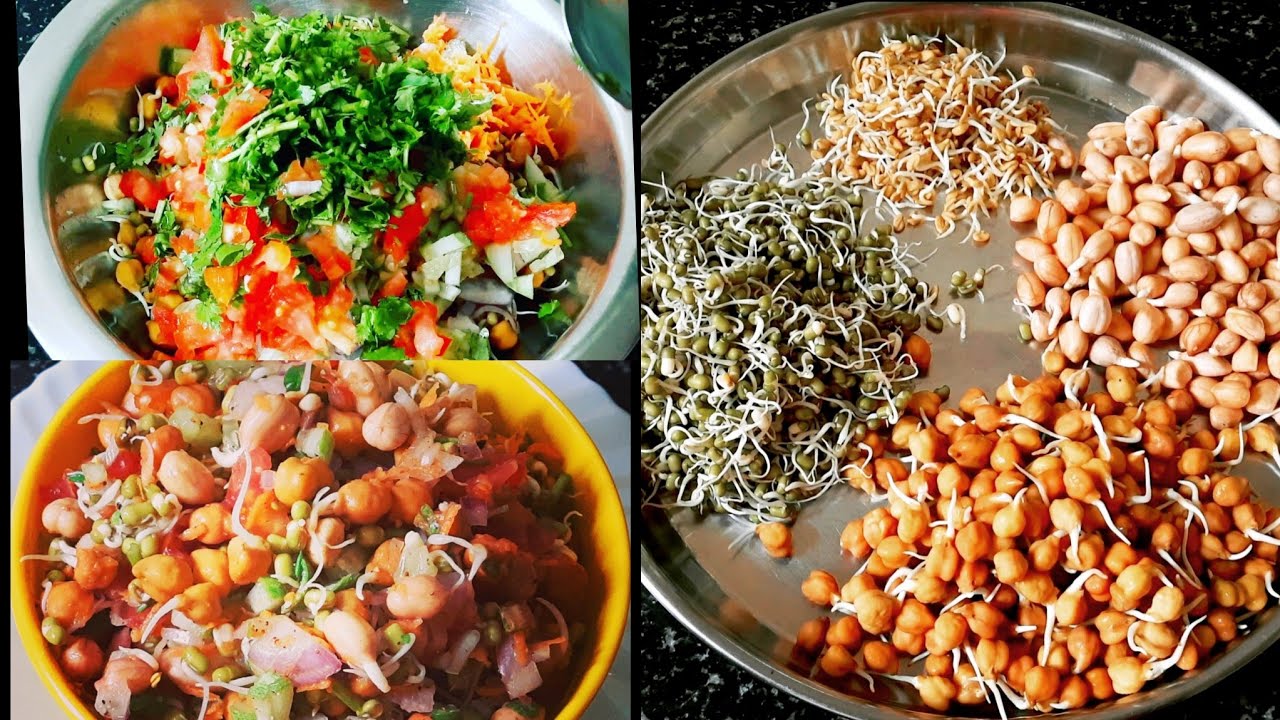 Sprout Salad🥗😋||Molake Kaalina Salad in Kannada💕👌||Healthy Salad||Aduge mane🤗||