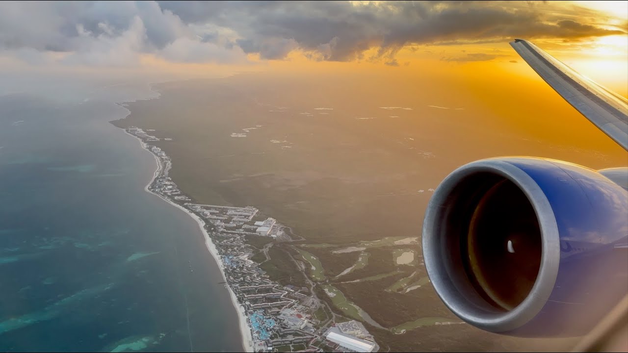 AMAZING Engine Roar | Cancun Takeoff | United 777-200ER | Pratt and Whitney PW4090