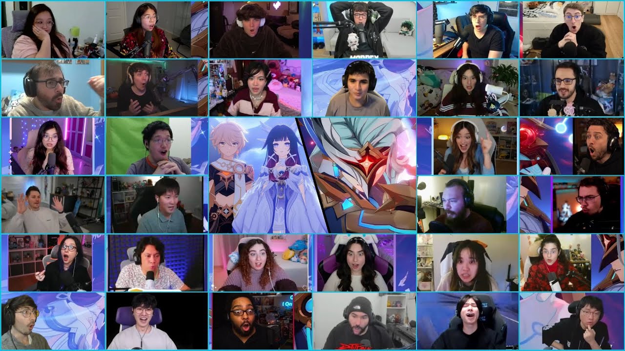 Columbina & Traveler VS Dottore (Cutscene) | Genshin Impact 6.3 Luna IV Reaction Mashup | (JP)