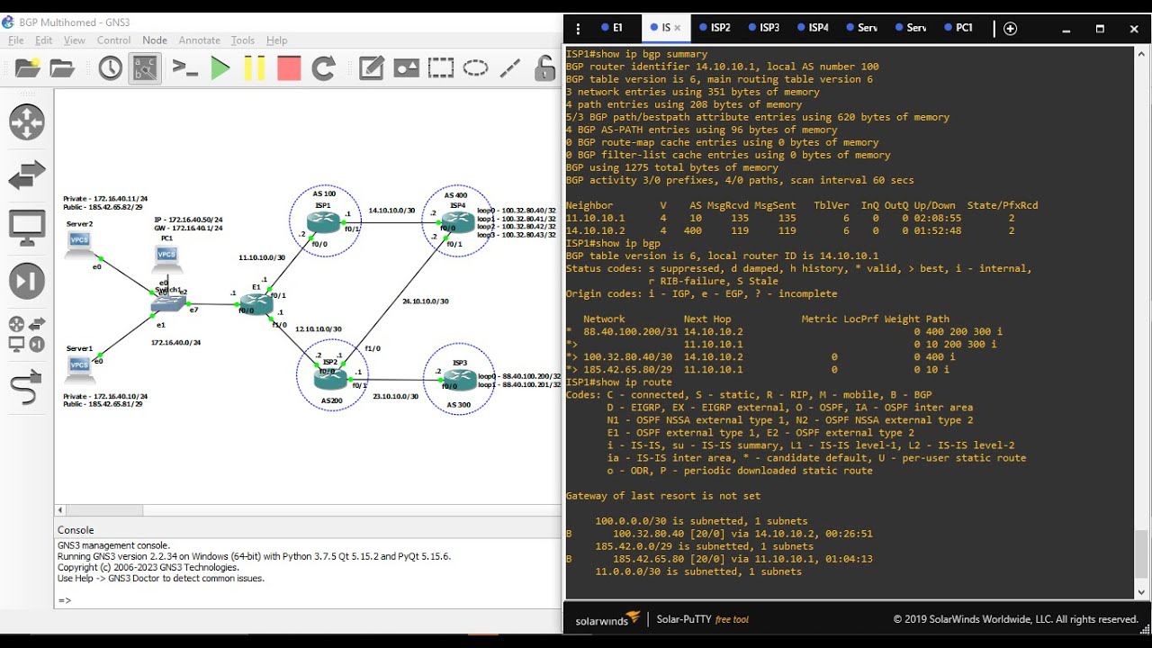 75. Configure BGP Multihomed