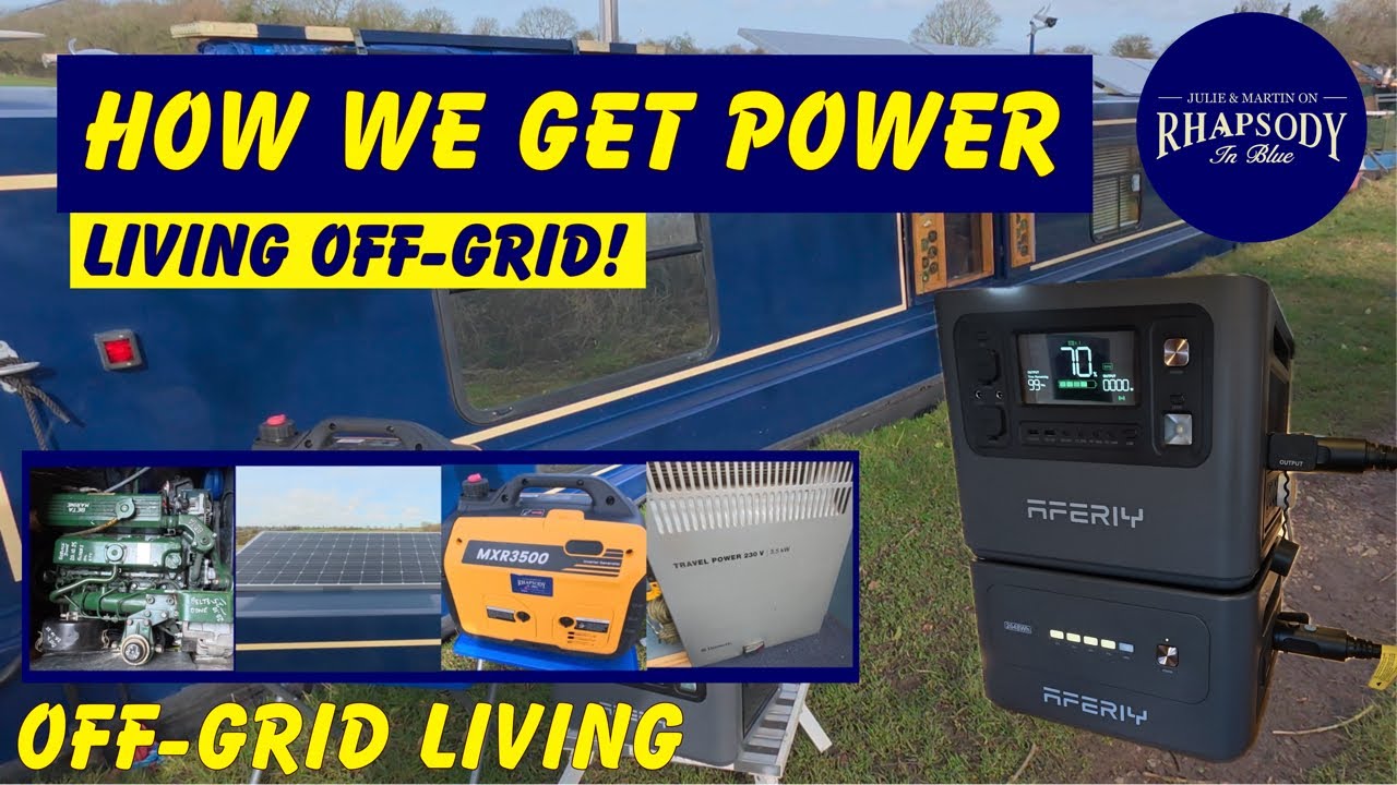 How we get Power Living Off-Grid! | Aferiy Update | NARROWBOAT Living Ep201