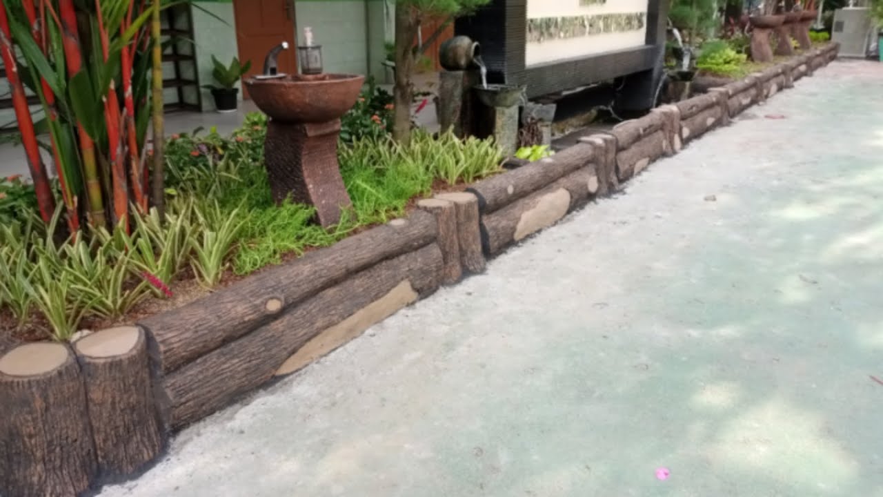 diy,cara gampang membuat relief kayu dari semen