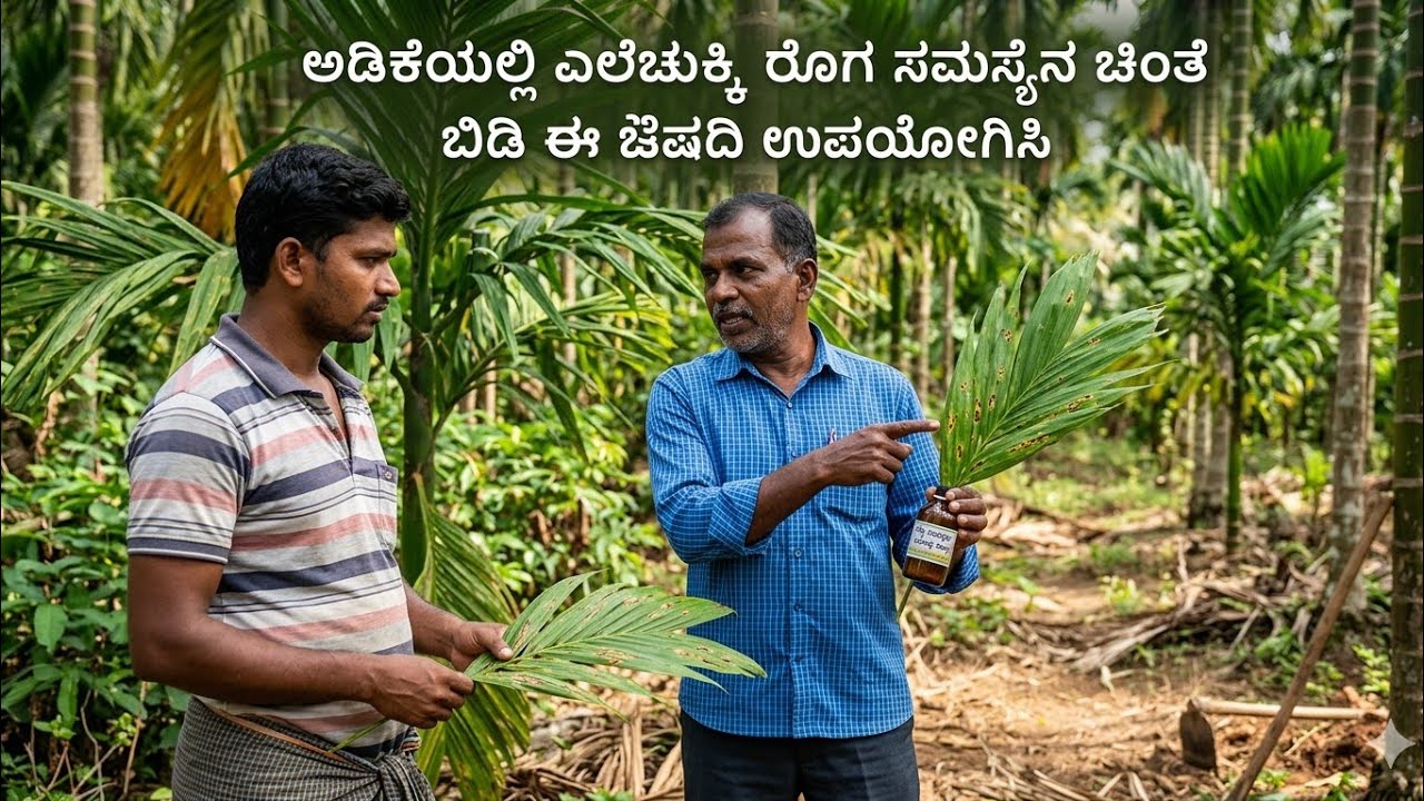  ಎಲೆ ಚುಕ್ಕಿರೋಗ (Leaf spot)....#arecanut #languagelearning #farming #farmlife #life #FarmingTips