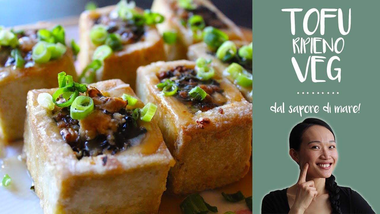 Una delle ricette vegane con il tofu più sfiziose 😋 | Tofu Ripieno Veg... dal sapore di mare! 🌊