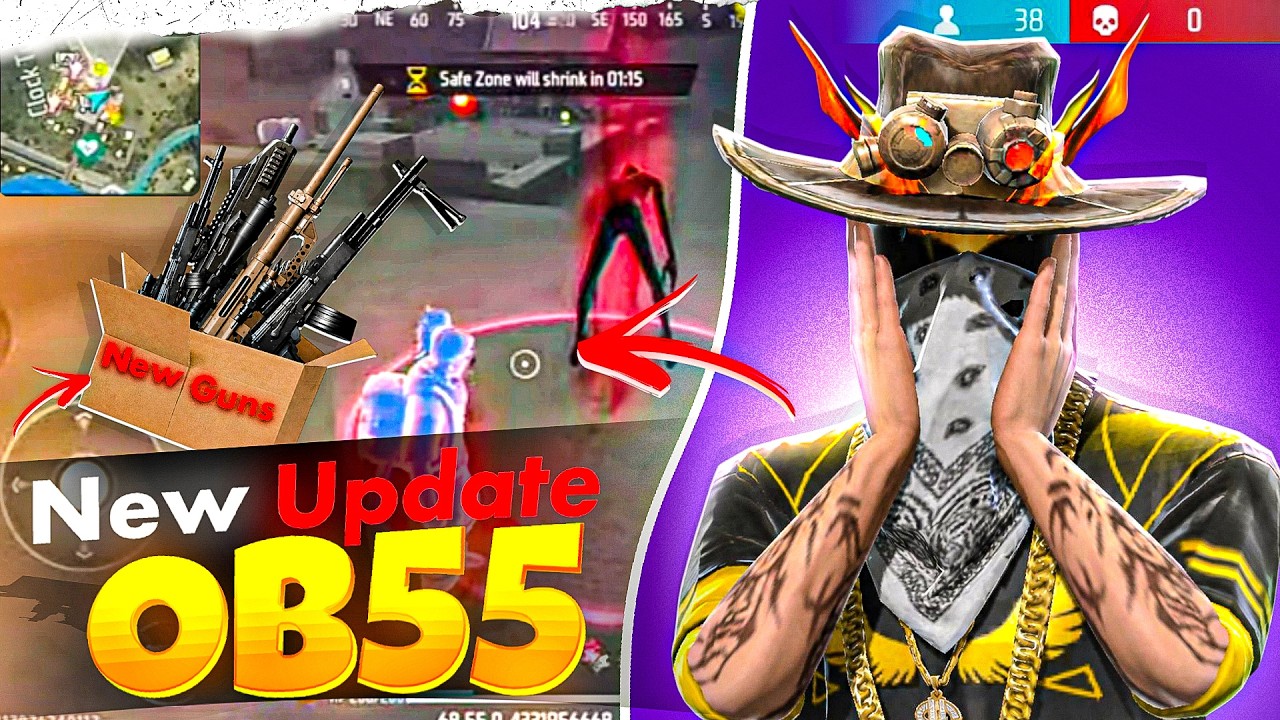 Free Fire নতুন OB55 Update এ কি কি পরিবর্তন থাকছে?ZISAN VAI YT