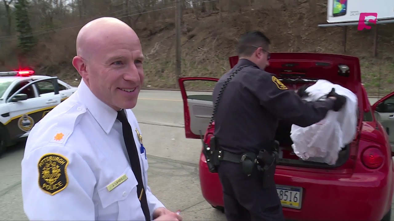 Police Car Chase At Gun Point