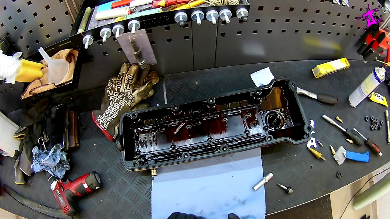 BMW E46 316i M43 TU Ventildeckeldichtung wechseln POV - Joe's Garage