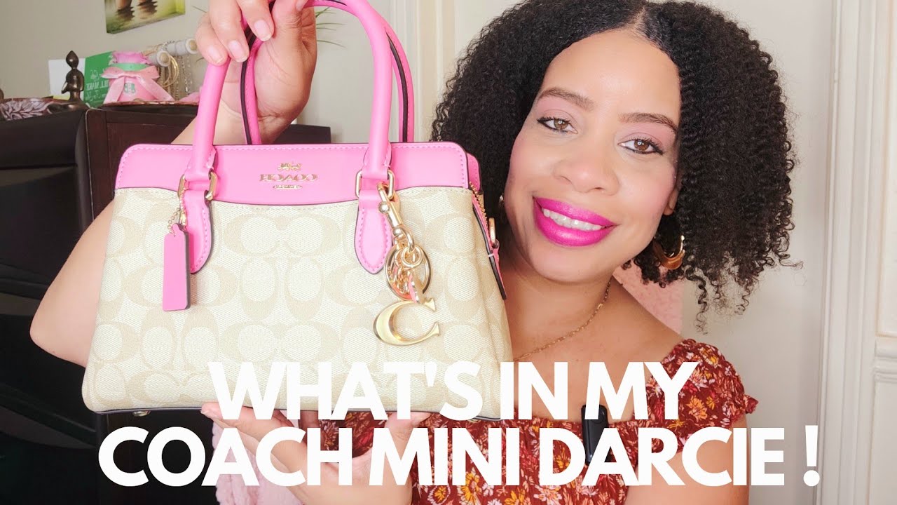 What's In My Coach Mini Darcie Girly Bag
