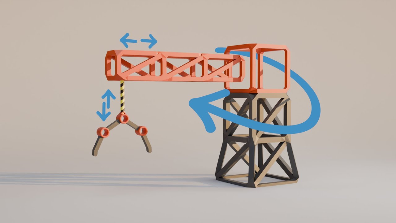 How to Model and Rig a Crane for Animation in Blender