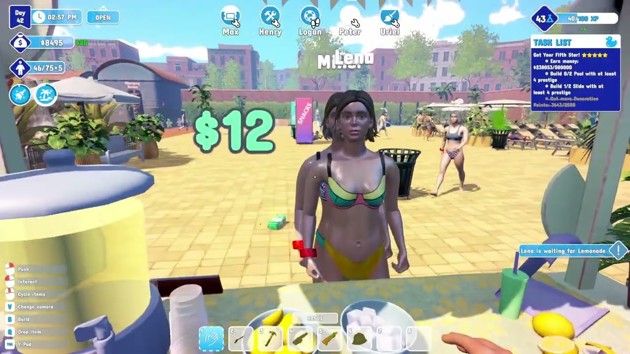 Adding Decor WaterPark Simulator Episode 12