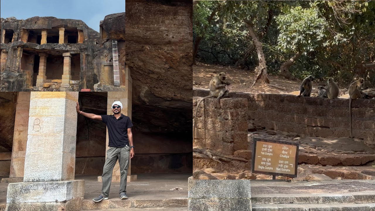 Khandagiri Caves Bhubaneswar, @ Kunu Bhumia Vlogs # Odisha 