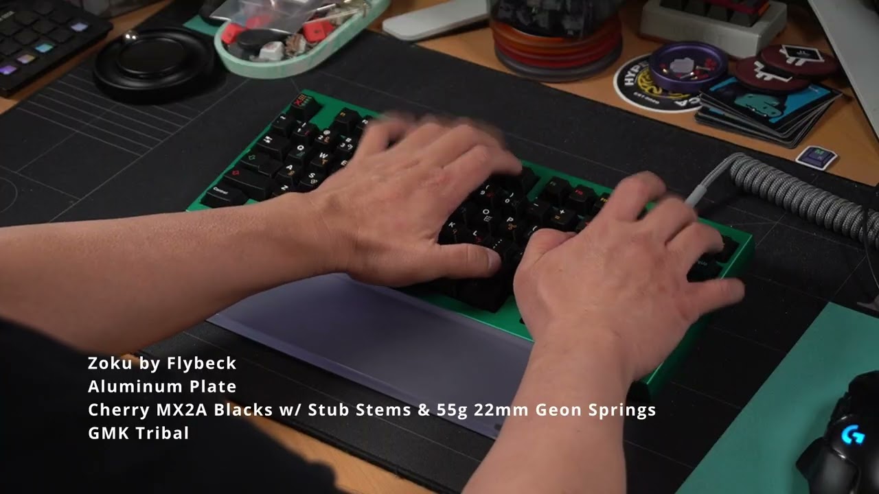Zoku by Flybeck w/ Cherry MX2A Blacks and Stub Stems