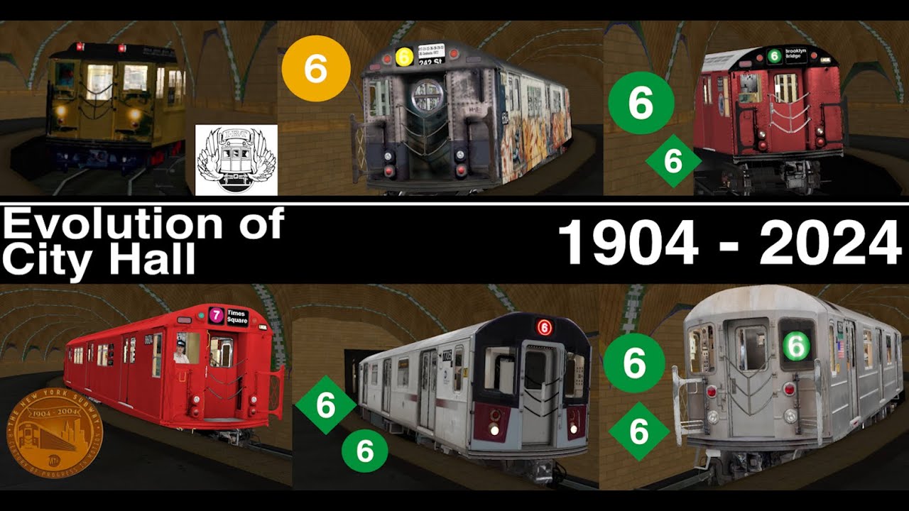 OpenBVE evolution of City Hall IRT 6 1904 - 2024