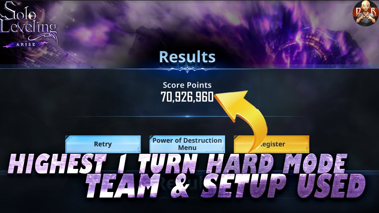 [Solo Leveling: Arise] - 1 Turn 70M Dragon Dmg Hard mode! Top Team & Weapons to use