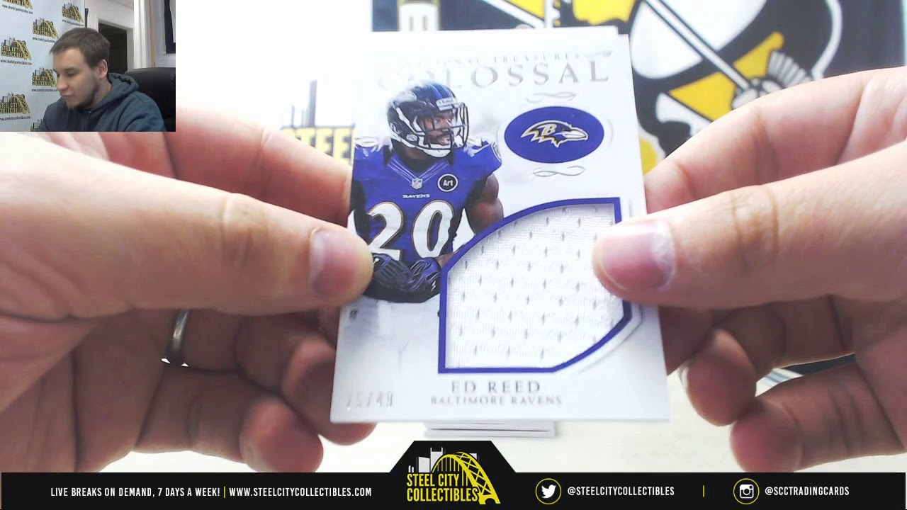 2016 Panini National Treasures Football Hobby Box Random Serial # Group Break #4