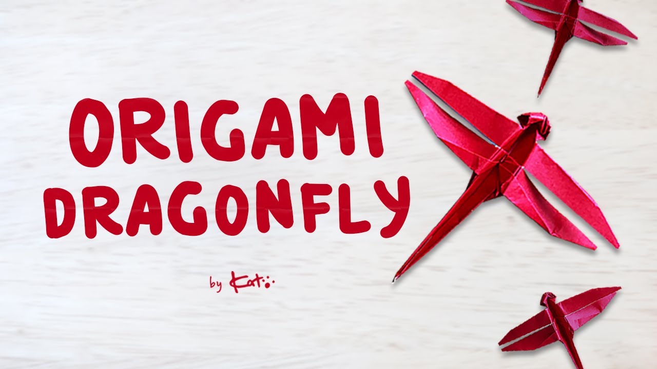 Easy Origami Dragonfly: How to fold an Origami Dragonfly