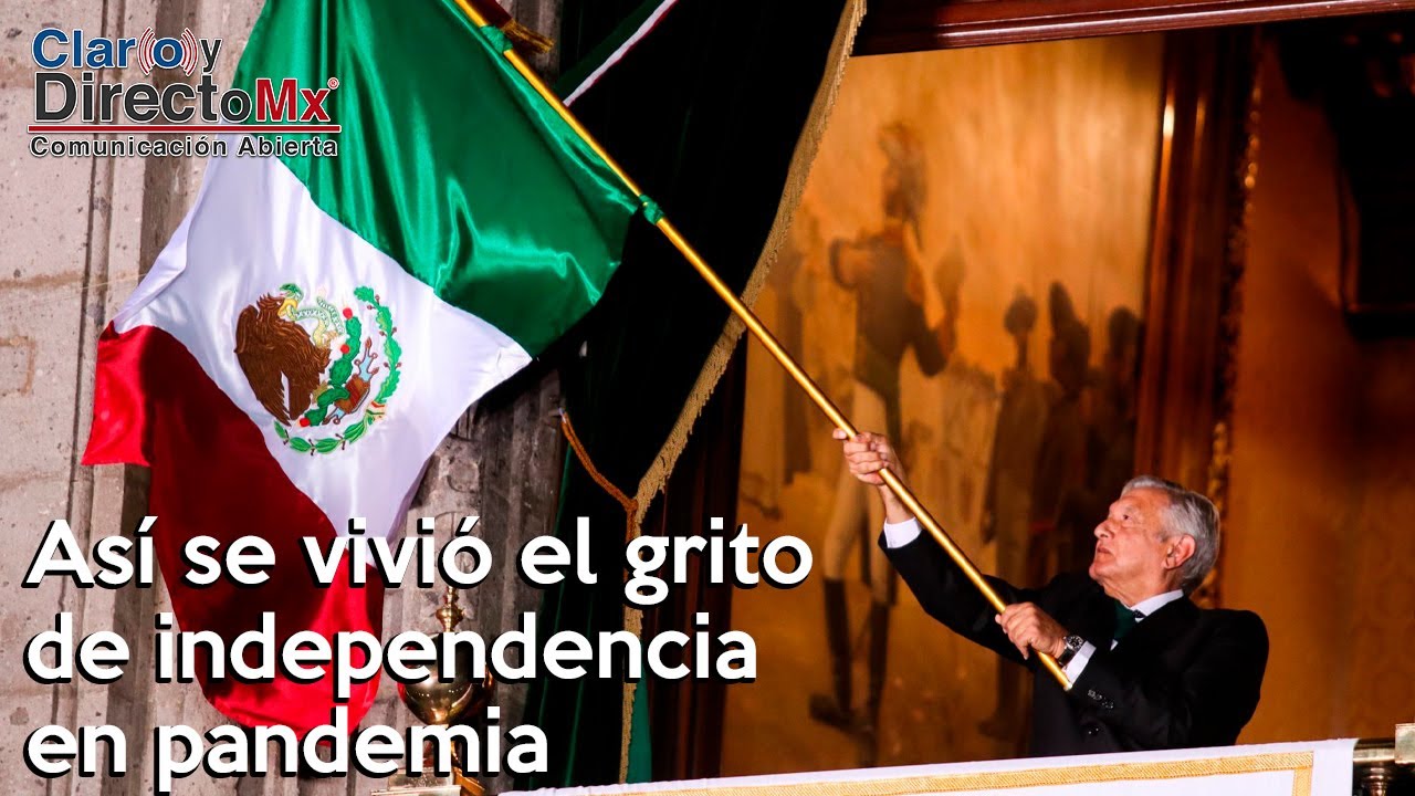 Segundo grito del presidente AMLO con un zócalo vacío