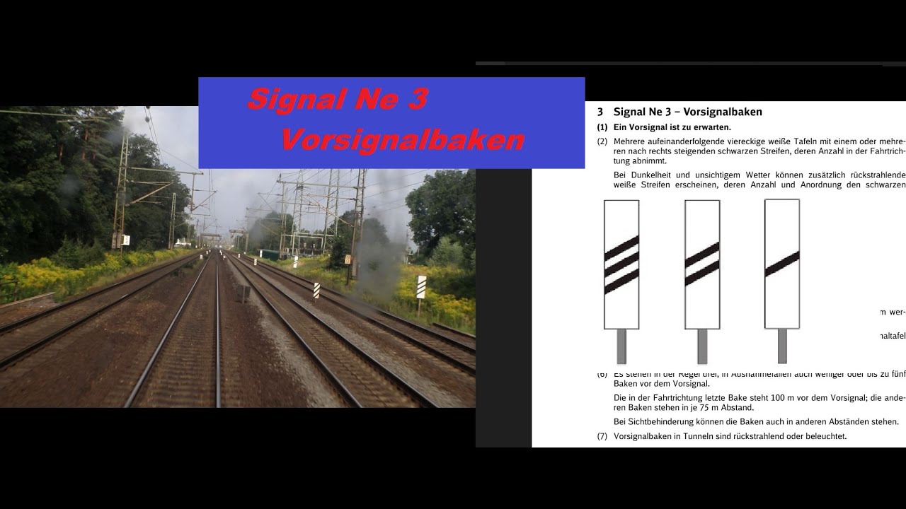 Signal Ne 3 Vorsignalbaken Haruka Bahnbasics