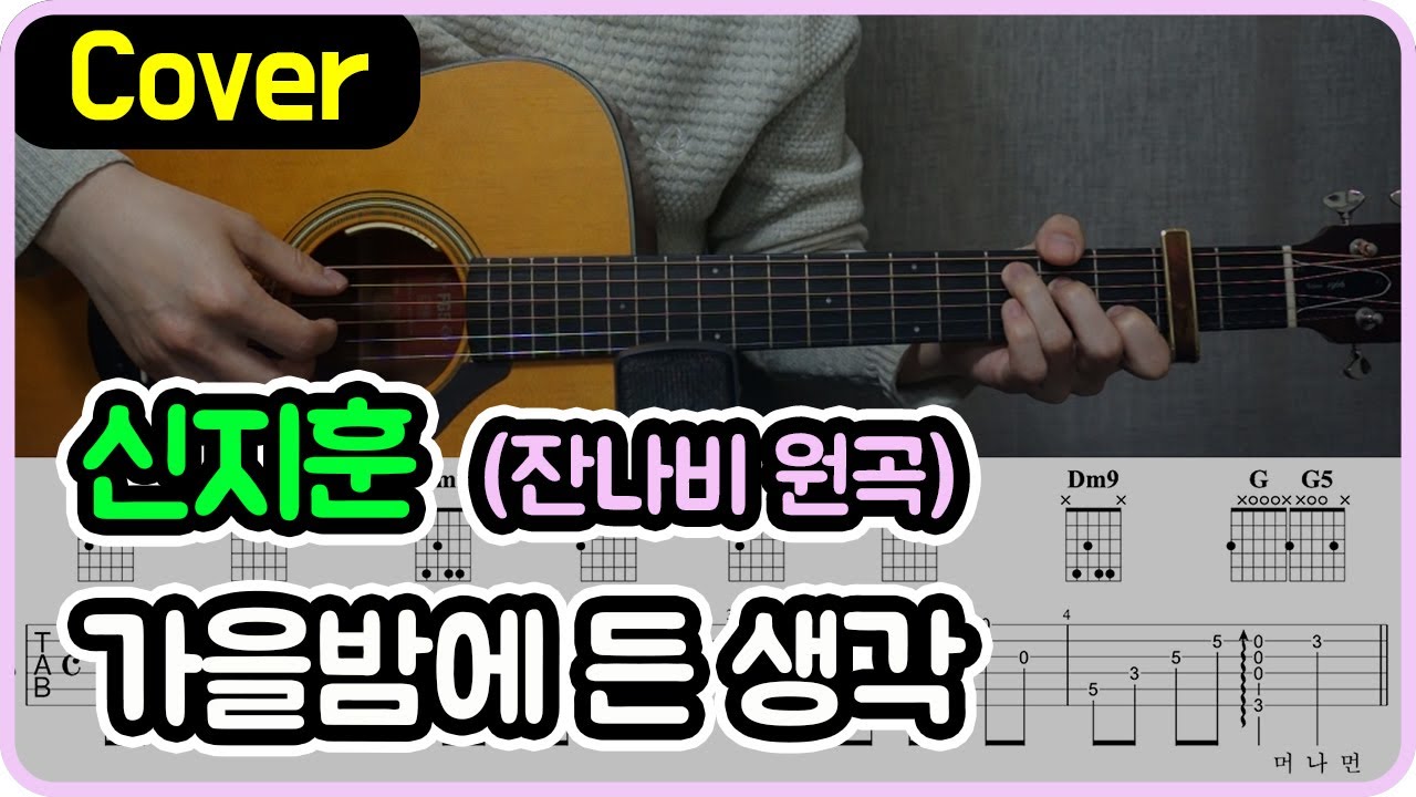 [가을밤에 든 생각] 잔나비 I 신지훈 Ver. I 기타악보/코드/커버