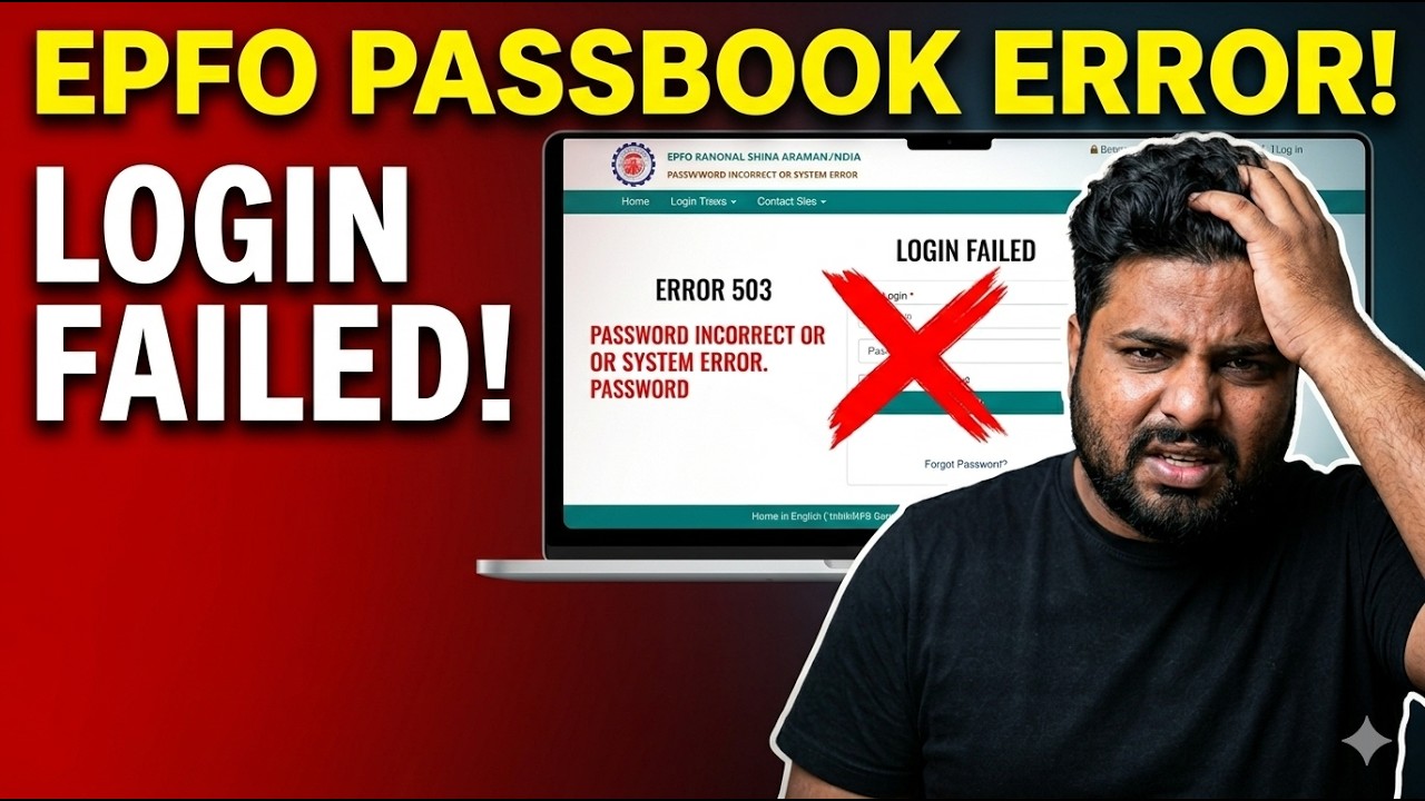 UAN EPFO Passbook Error
