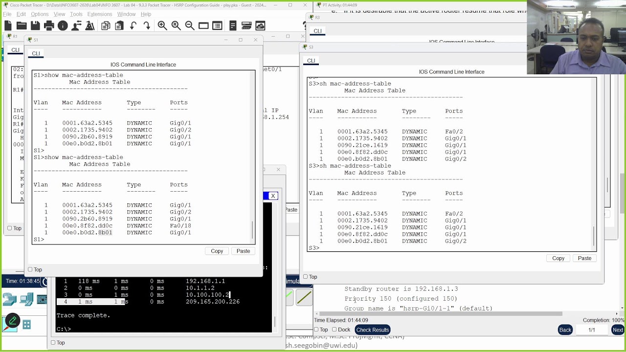 INFO 3607 - Fundamentals of WAN Technologies - 20260209-01 - Lab 4 - Week04 - HSRP