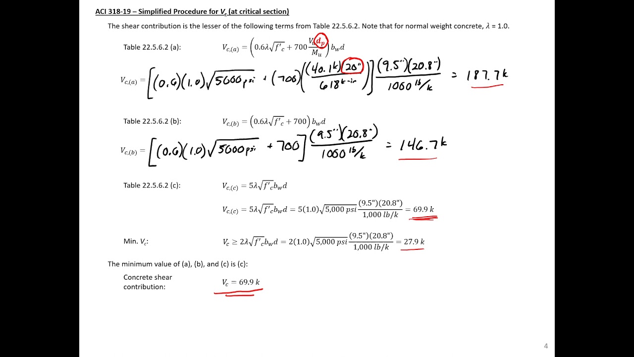 Prestressed Concrete Design - 10 - Example 4 - Double-Tee Shear Design with ACI 318-19