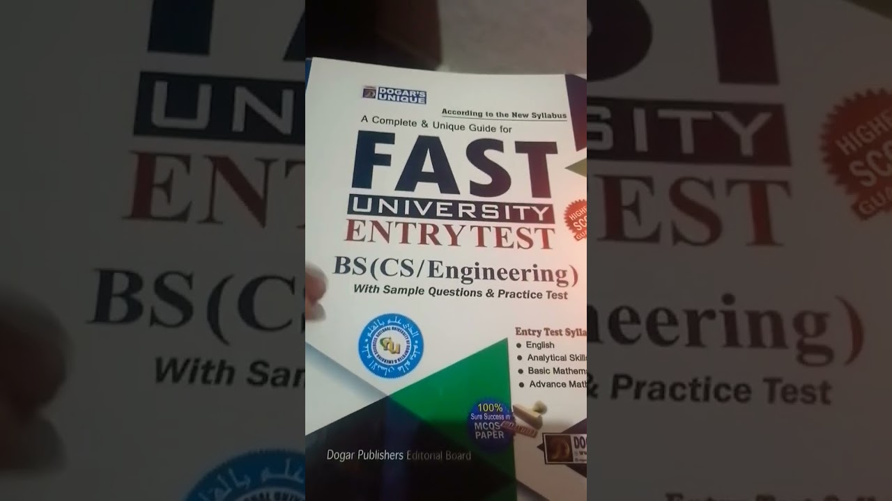 Fast university entry test book... guaranteed success💯