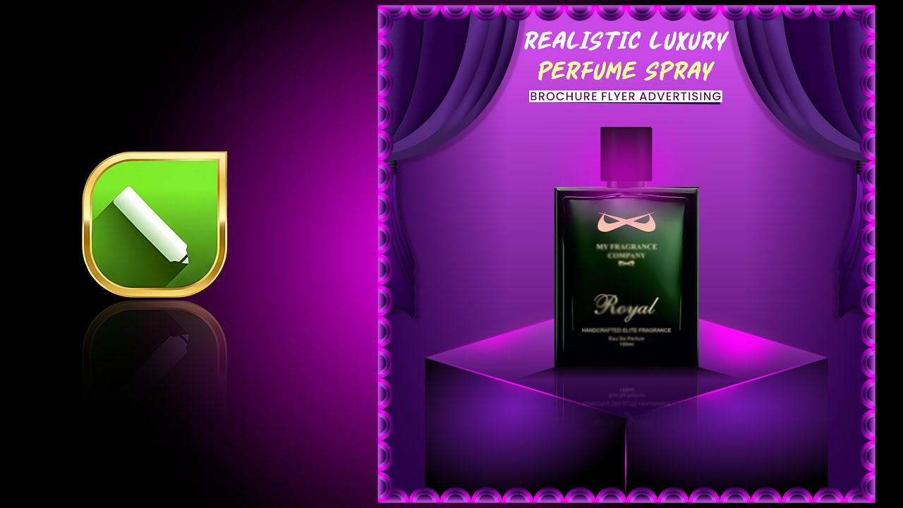 Luxury Perfume Flyer Design in CorelDRAW | Realistic Perfume Poster Design | VA GRAPHIX