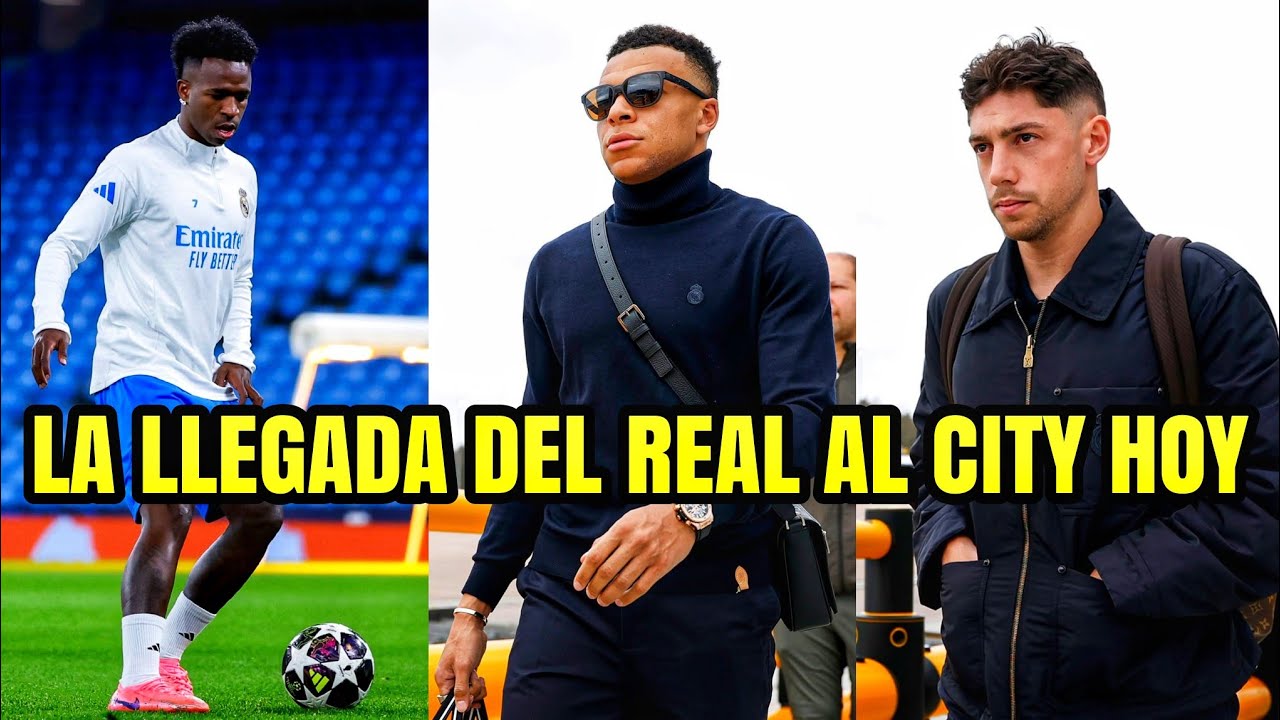 🚨MIRA CÓMO FUE LA LLEGADA DEL Real Madrid AL Manchester City Y EL ENTRENAMIENTO DE PREPARACIÓN.