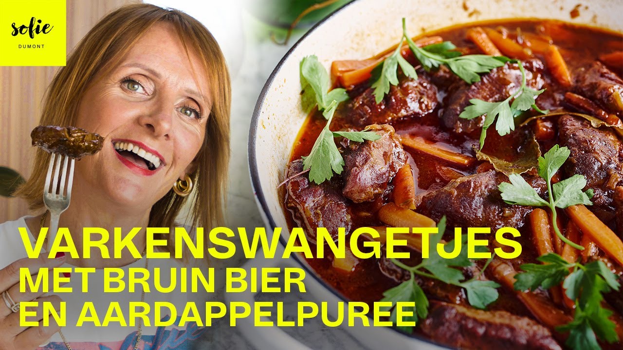 Varkenswangetjes met bruin bier en aardappelpuree 🥩🍺 | Sofie Dumont