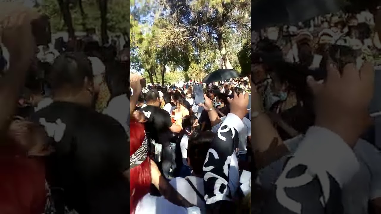 niños de la cumbia y Javier López despiden a mocos comediante en su despedida