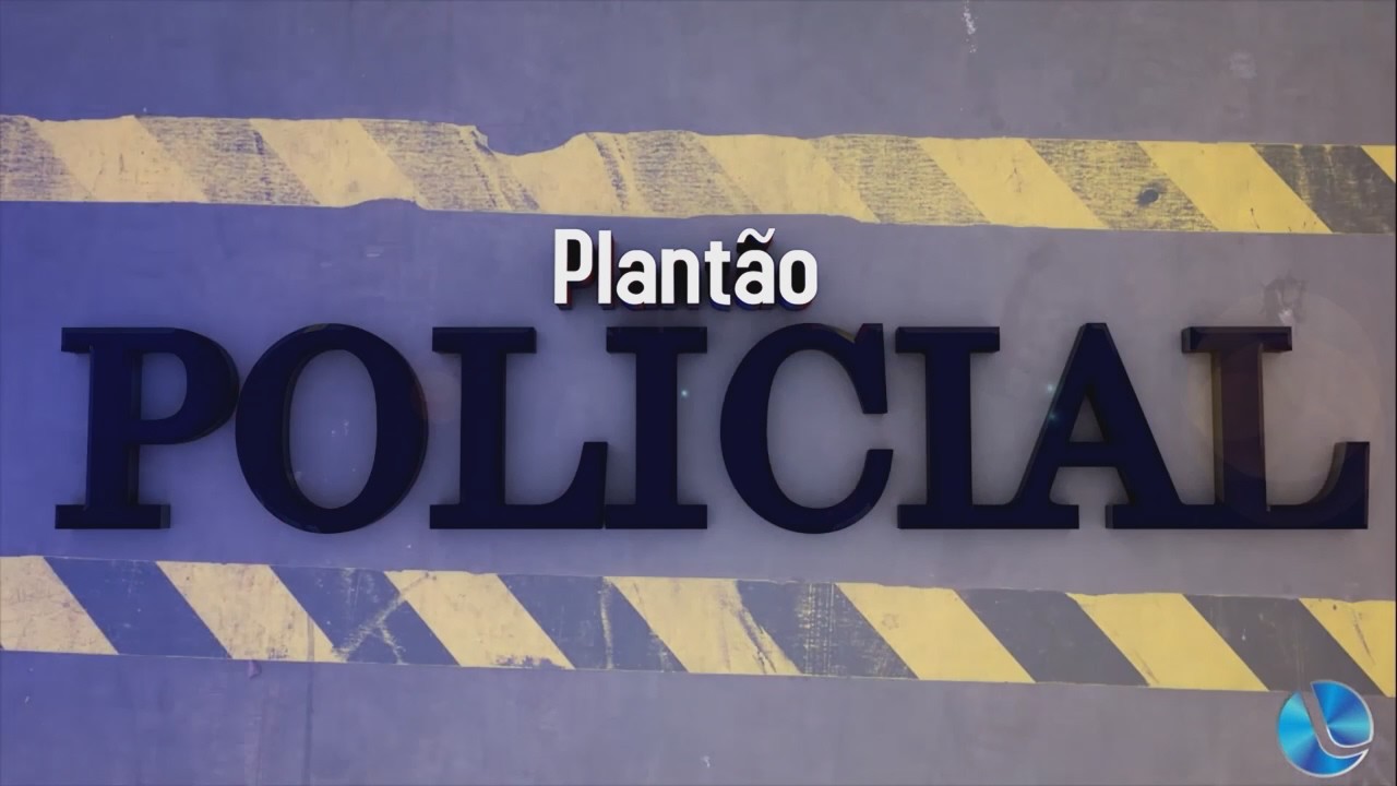 Policiais com Luciano Andrade