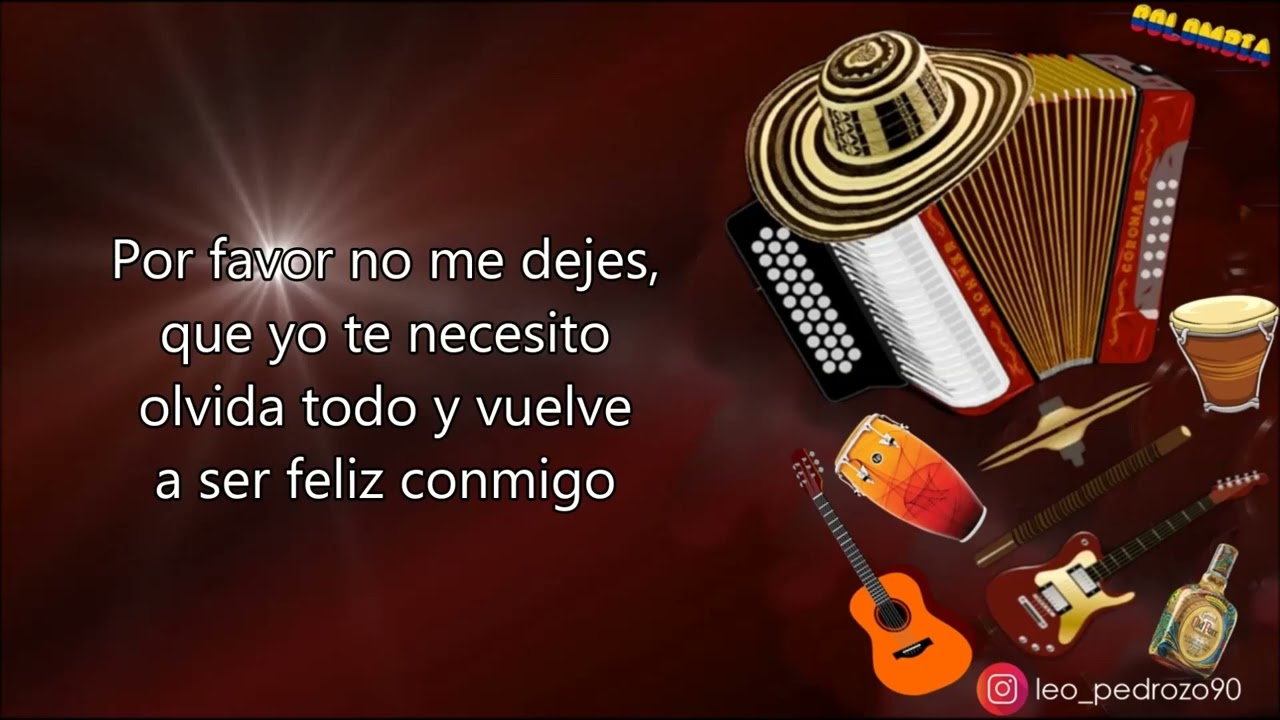 Necesito Tu Amor, Diomedes D&iacute;az - Letra