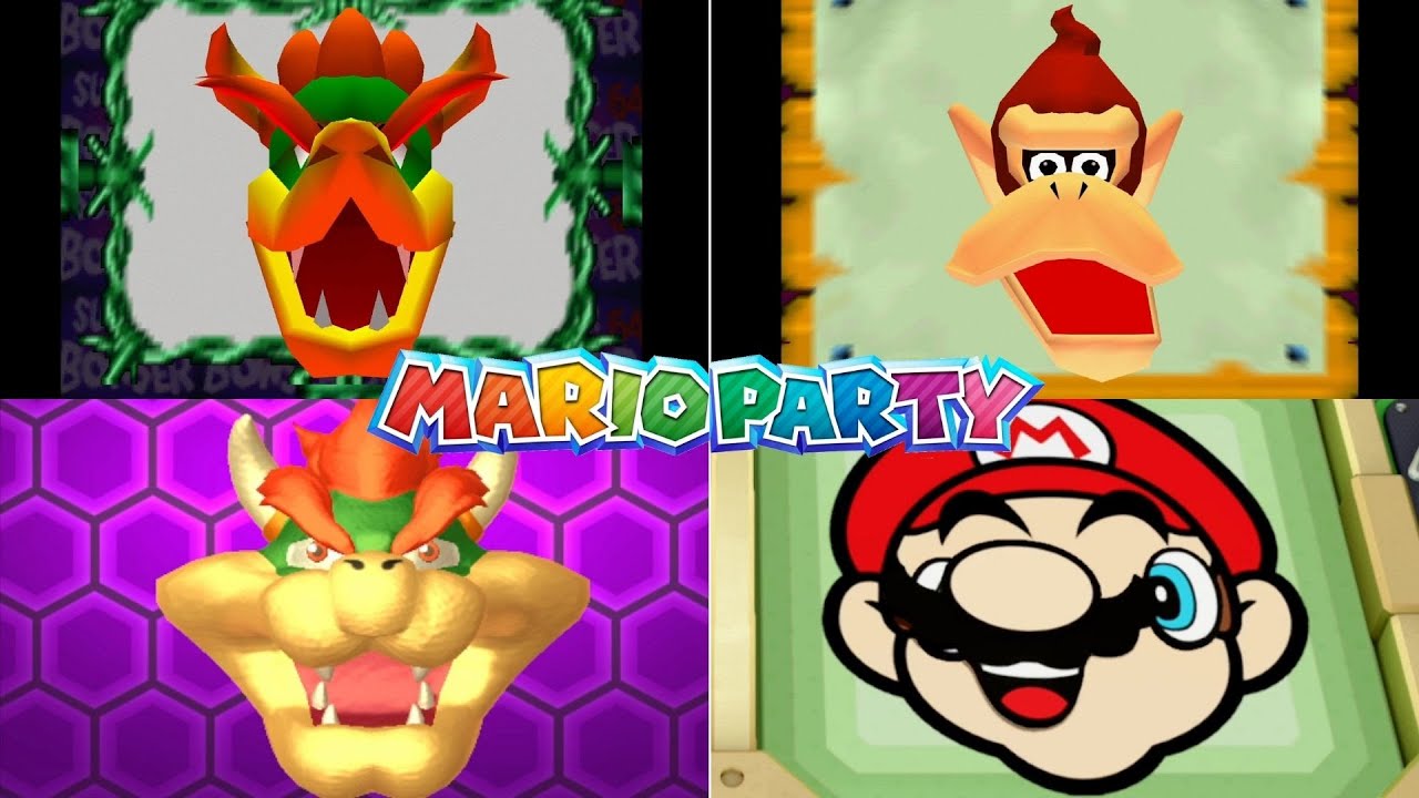 Evolution Of Face Fix Minigames In Mario Party Games [1998-2018]