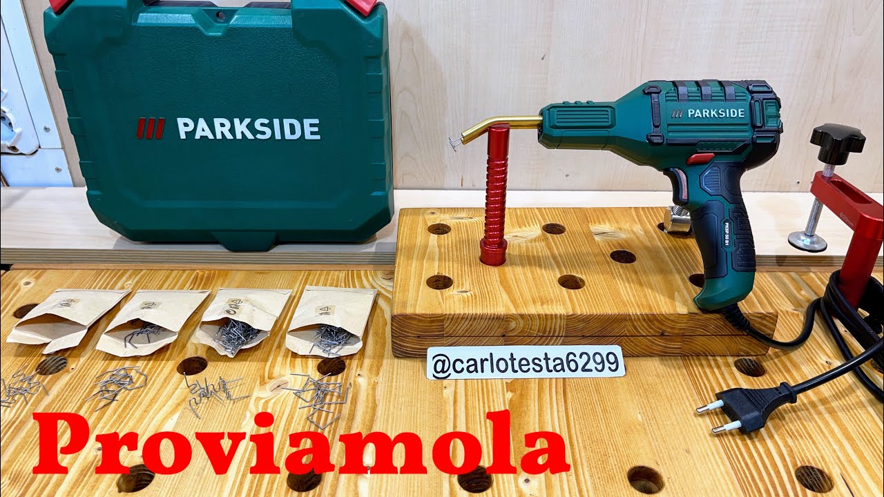 Parkside pistola saldatrice per plastica unboxing recensione Parkside Plastic Welding Gun Review