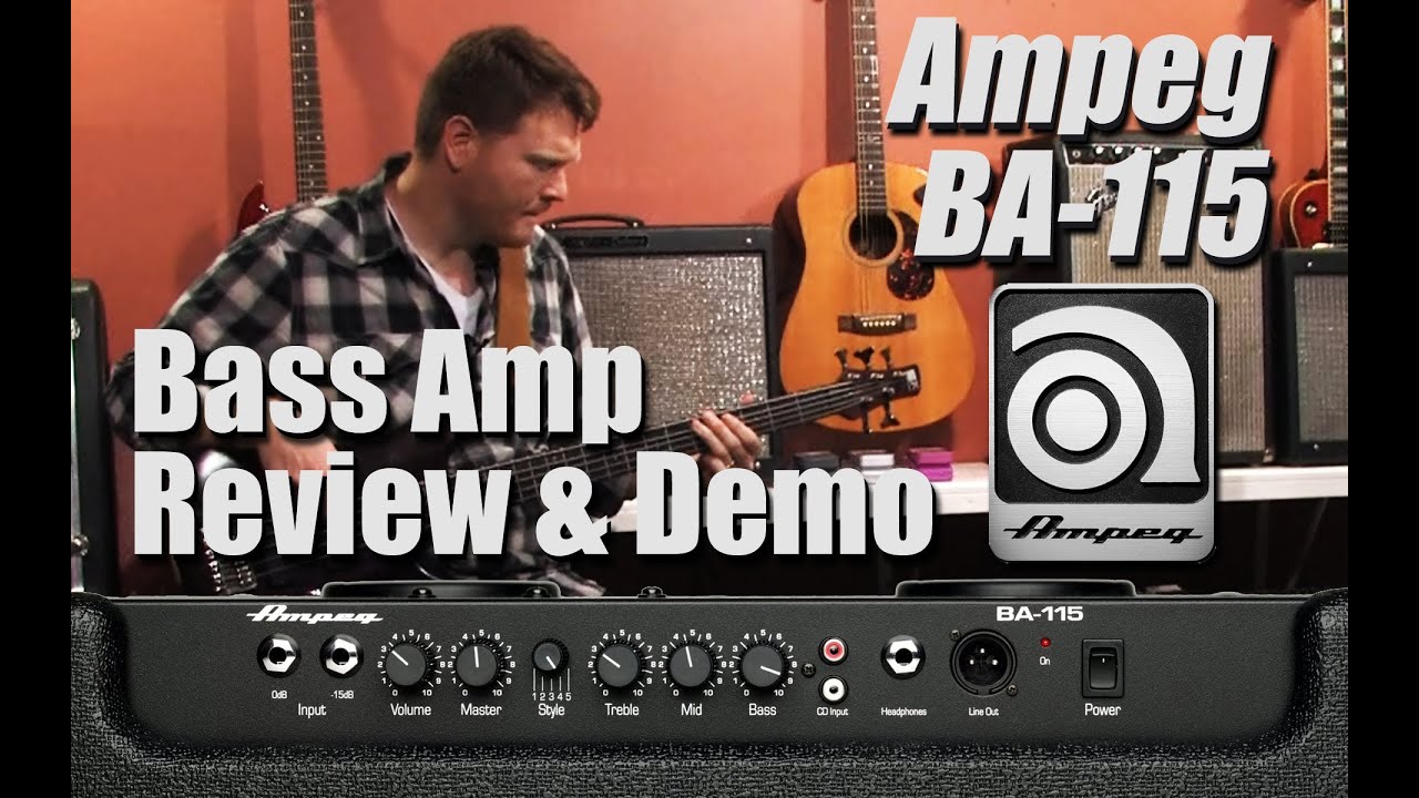 Обзор и демонстрация басового усилителя Ampeg BA-115