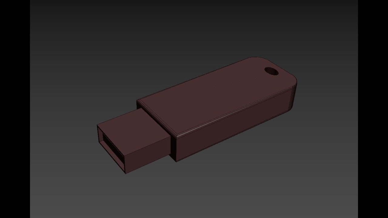 Usb modelleme / Modelling Usb in 3ds Max
